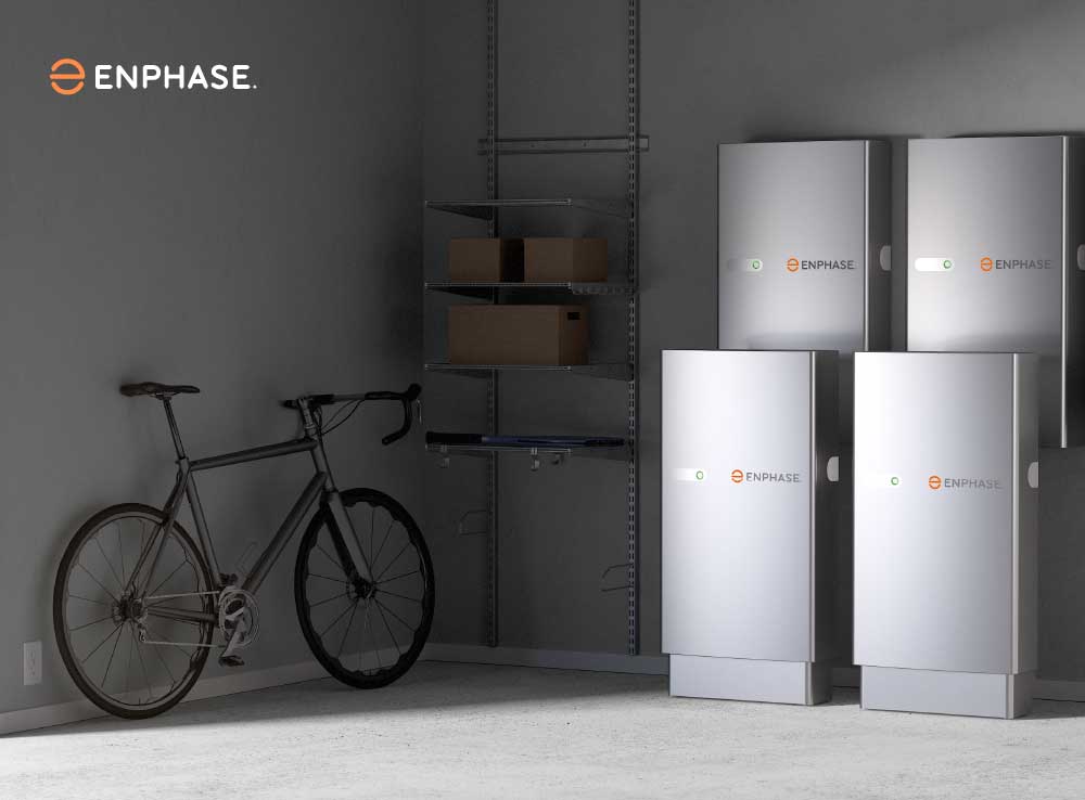 Stockage d'énergie solaire avec des batteries Enphase IQ pour l'autonomie et la résilience
