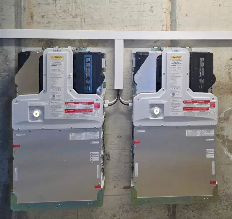 Installation de deux batteries IQ5 à Moudon travauxen cours